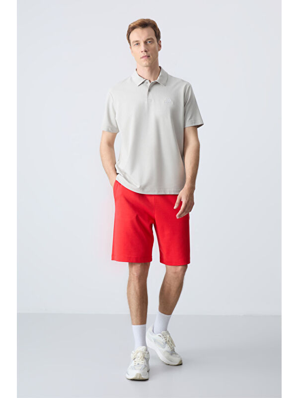 Tommylife Fiesta Pamuklu Kalın Yumuşak Dokulu Standart Fit Basic Erkek Şort  - 81275