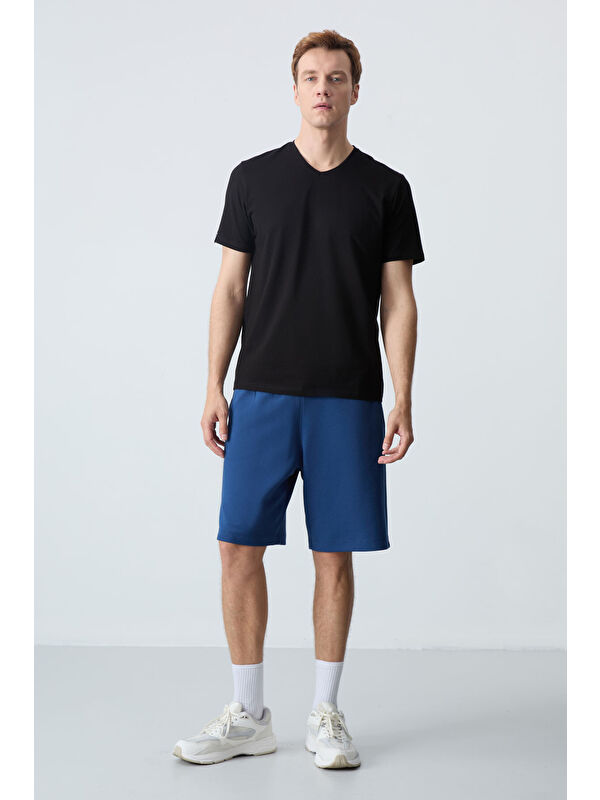 Tommylife Parlament Pamuklu Kalın Yumuşak Dokulu Standart Fit Basic Erkek Şort  - 81275