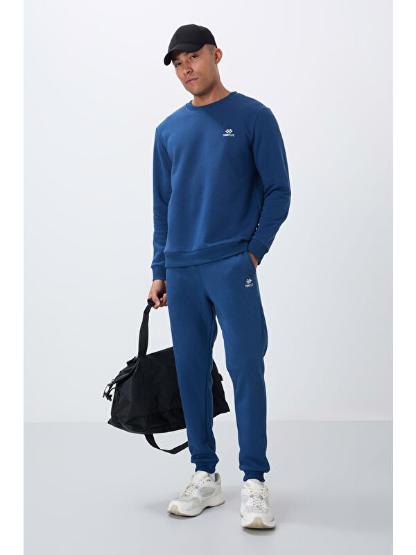 Tommylife Parlament Pamuklu Kalın İçi Tüylü Yumuşak Dokulu Comfort Fit Nakışlı Erkek Eşofman Takım -85265