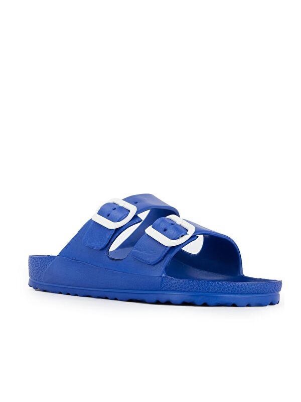 ESM212.Z.001 Kadın Terlik Mavi - Görsel 3