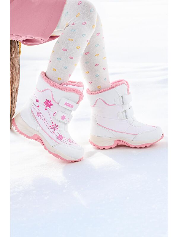 Kartanesi Cırtlı Kız Çocuk Kar Bot Soğuk Suya Dayanıklı - Görsel 4