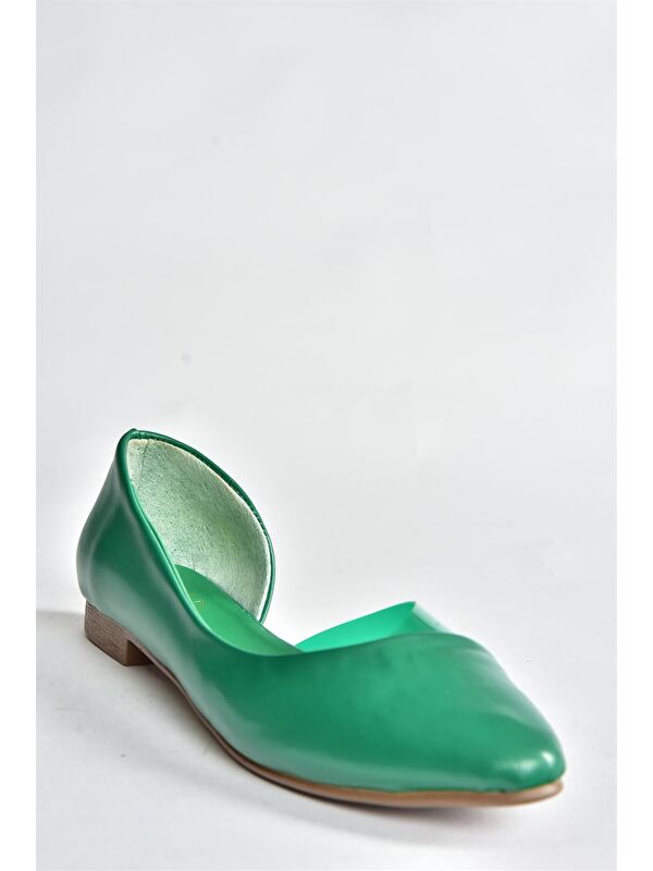 Fox Shoes Yeşil Fox Shoes Günlük Kadın Babet P726143009