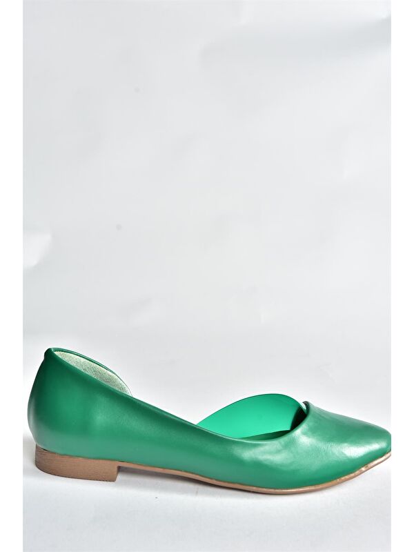 Fox Shoes Yeşil Fox Shoes Günlük Kadın Babet P726143009
