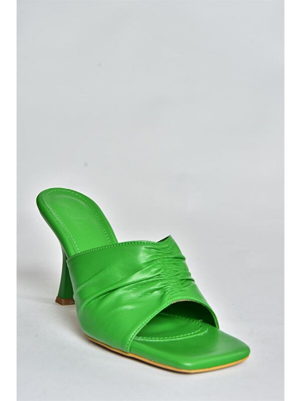 P590233809 Yeşil Kadın Terlik - Görsel 6