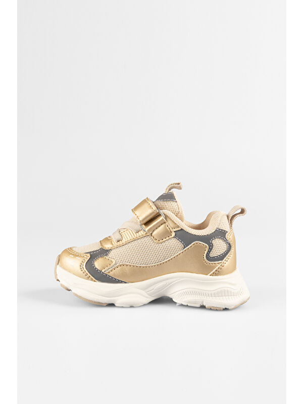 Tag Basic Kız Okul Öncesi Altın Spor Ayakkabı - Görsel 3