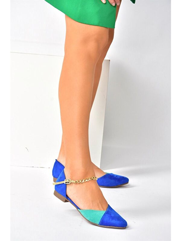 Fox Shoes Siyah Fox Shoes Taba Kadın Babet