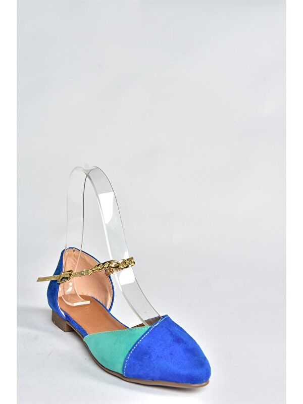 Fox Shoes Siyah Fox Shoes Taba Kadın Babet