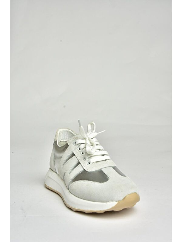 U5400399 Gümüş Kadın Sneakers - Görsel 3