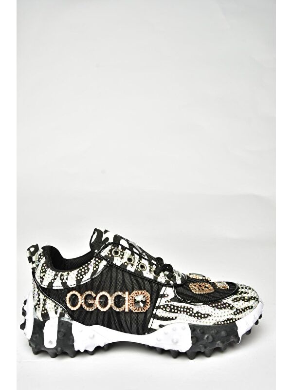 U3801436 Siyah Kadın Sneakers - Görsel 2