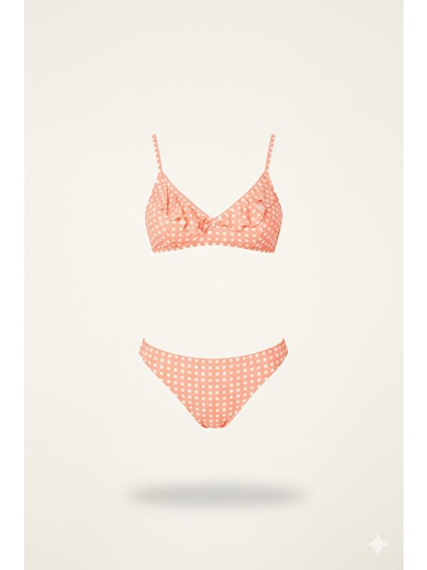 C&City Bitişik Üçgen Bikini Takım 3110 Somon