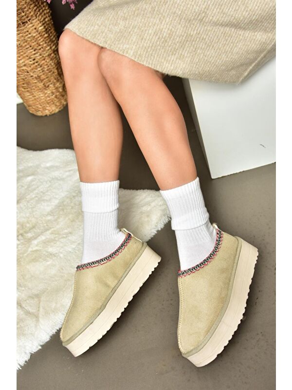 R6120473 Bej Kadın Terlik - Görsel 3