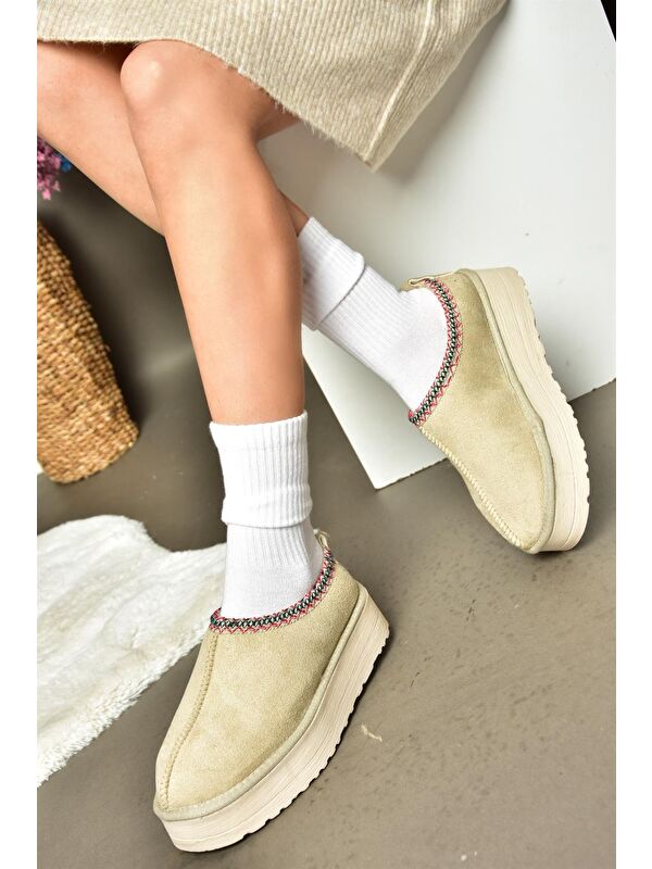 R6120473 Bej Kadın Terlik - Görsel 5