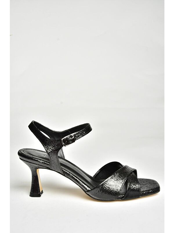 U5695213 Siyah Kadın Topuklu Ayakkabı - Görsel 2