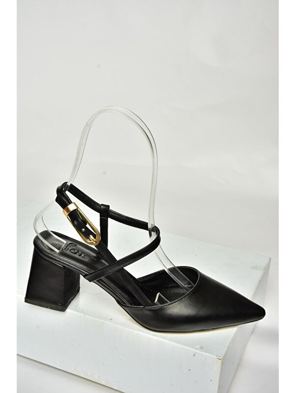 U9981449 Siyah Kadın Topuklu Ayakkabı - Görsel 2