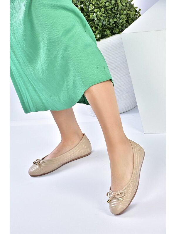 Fox Shoes Bej Fox Shoes Günlük Kadın Babet M250013009