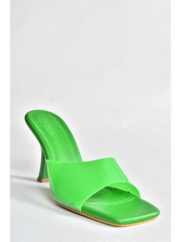 P590033209 Yeşil Kadın Terlik - Görsel 6