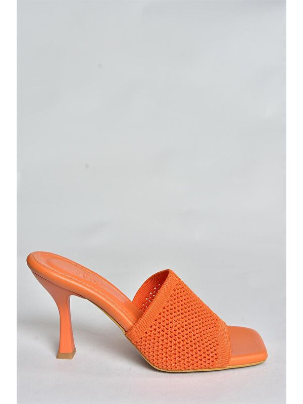 P590033357 Turuncu Kadın Terlik - Görsel 5