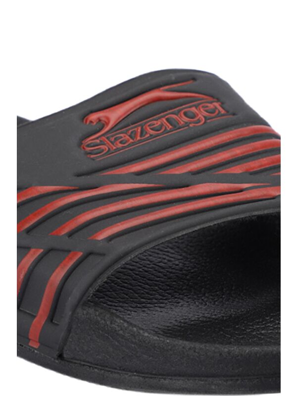 FION Erkek Terlik Siyah / Kırmızı - Görsel 5