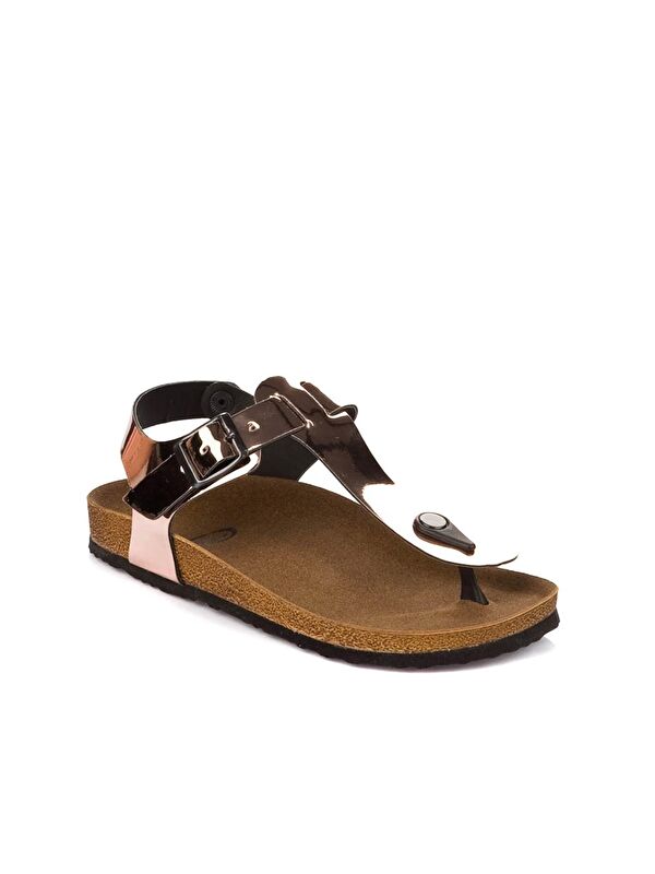 B777805034 Bronz Kadın Sandalet - Görsel 3