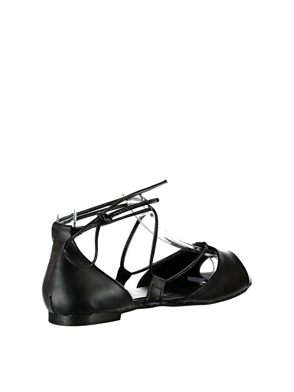 B726547309 Siyah Kadın Sandalet - Görsel 4