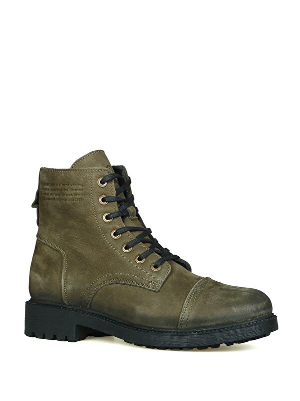 Hammer Jack Haki Hammer Jack Hakiki Deri Olive Dock Step Erkek Bot