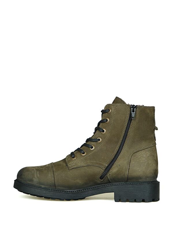 Hammer Jack Haki Hammer Jack Hakiki Deri Olive Dock Step Erkek Bot