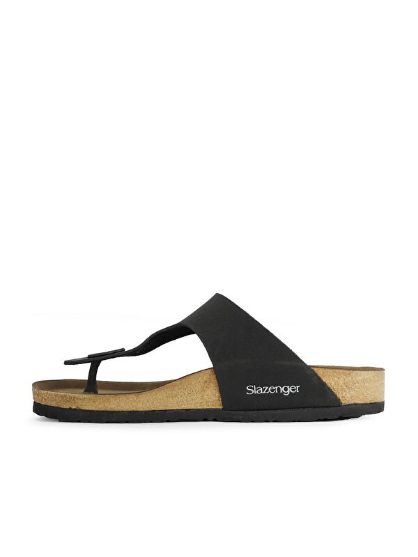 LUKE Kadın Terlik Siyah Nubuk - Görsel 5