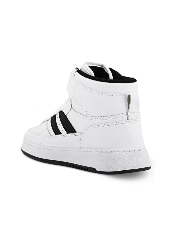 DAPHNE HIGH Sneaker Kadın Ayakkabı Beyaz / Siyah - Görsel 4