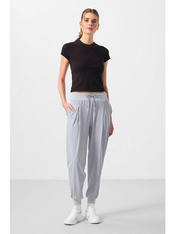 Tommylife Taş Polyester Cepli Standart Kalıp Kadın Pantolon - 94677