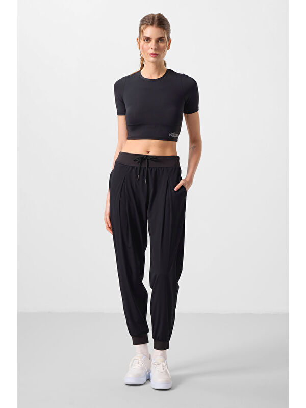 Tommylife Siyah Polyester Cepli Standart Kalıp Kadın Pantolon - 94677