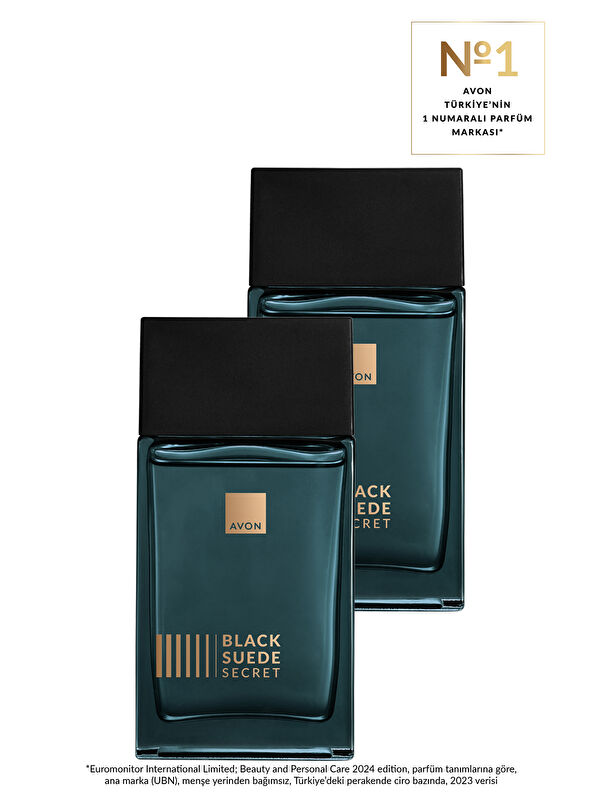 AVON Black Suede Secret Erkek Parfüm Edt 75 Ml. İkili Set