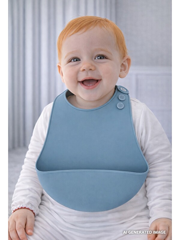 Babyjem Silikon Önlük Mint