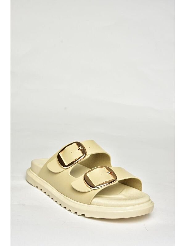 Bej Kadın Terlik U7250421 - Görsel 4