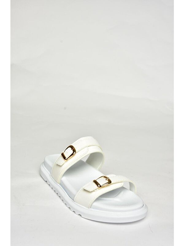 Beyaz Kadın Terlik U7256422 - Görsel 3