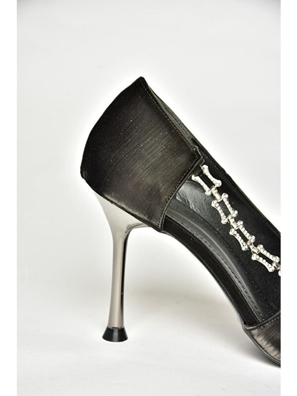 Siyah Kadın Topuklu Ayakkabı U8209915 - Görsel 3