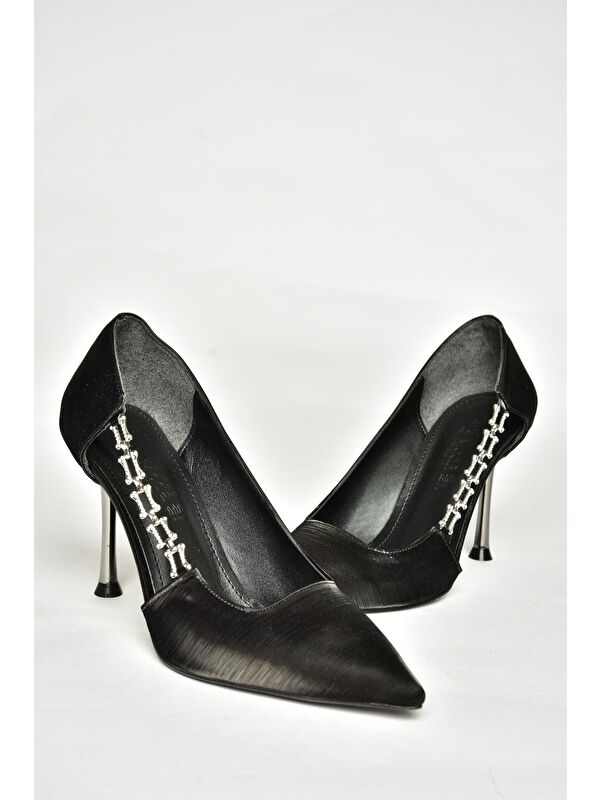 Siyah Kadın Topuklu Ayakkabı U8209915 - Görsel 4