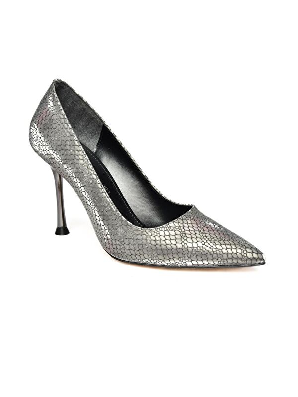 R8200799 Antrasit Kadın Topuklu Ayakkabı - Görsel 8