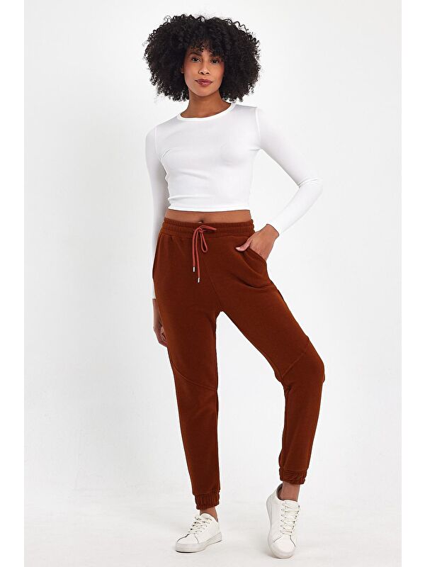 Süperlife Kadın Rahat Kalıp Softech Polar Sweat Eşofman Altı SPR24EA97