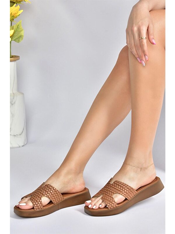 M291801603 Taba Kadın Terlik - Görsel 4