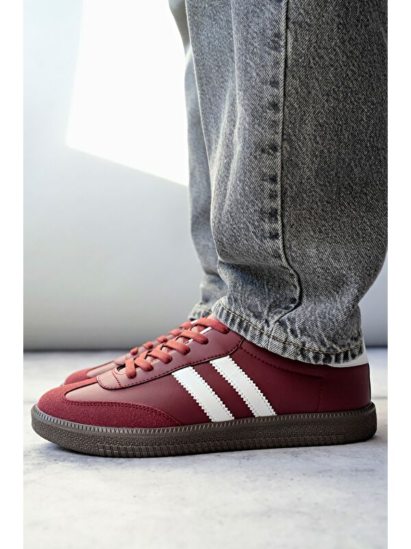 Muggo GORDON Unisex Ortopedik Günlük Bağcıklı Yürüyüş Koşu Sneaker Spor Ayakkabı