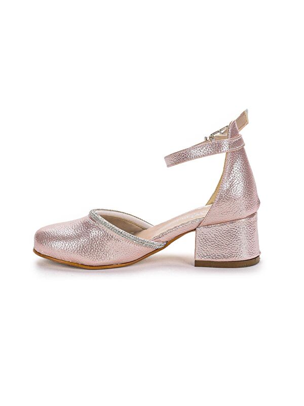 Ressa Vakko Taşlı Kız Çocuk 5 Cm Topuklu Sandalet Abiye Ayakkabı - Görsel 6