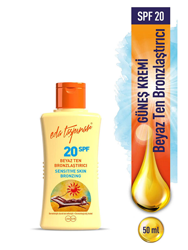Eda Taşpınar Seyahat Boy Beyaz Ten Bronzlaştırıcı SPF 20 - 50 ml