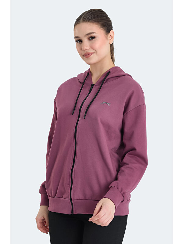 SLAZENGER KATHLEENA IN Kadın Oversıze Gül Sweatshırt