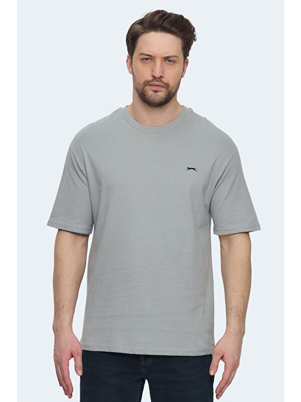 SLAZENGER VELLAMO Erkek Gri Tişört