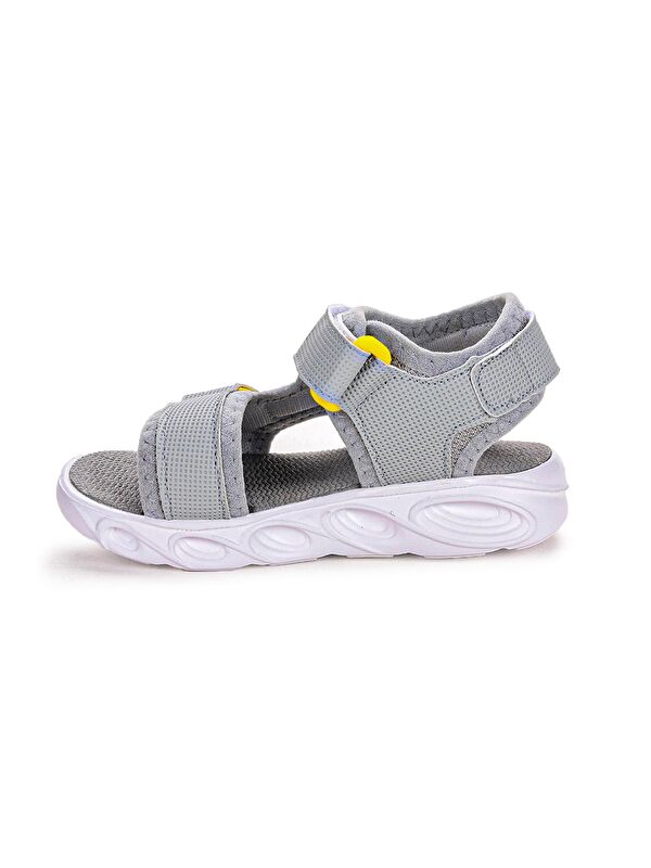 103 Işıklı Erkek Çocuk Cırtlı Sandalet Ayakkabı - Görsel 3