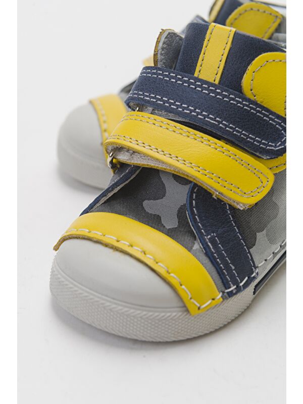 Erkek Çocuk Gri Hakiki Deri İlk Adım Bot - Görsel 2