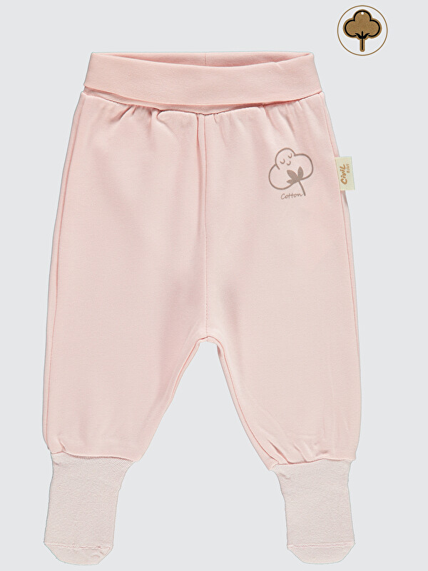 Civil Baby Bebek Organik Çoraptolon 1-9 Ay Pembe