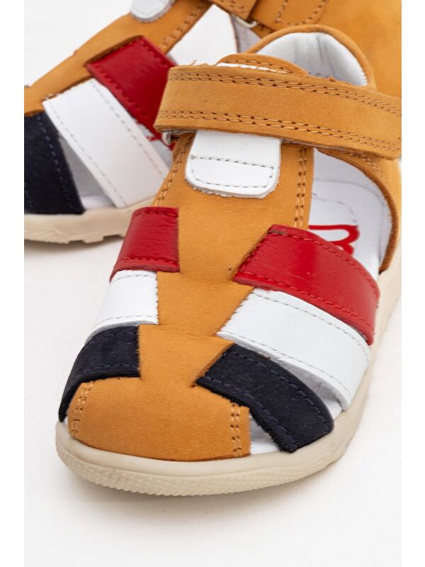 Erkek Çocuk Sarı Hakiki Deri Günlük İlk Adım Ayakkabı - Görsel 3