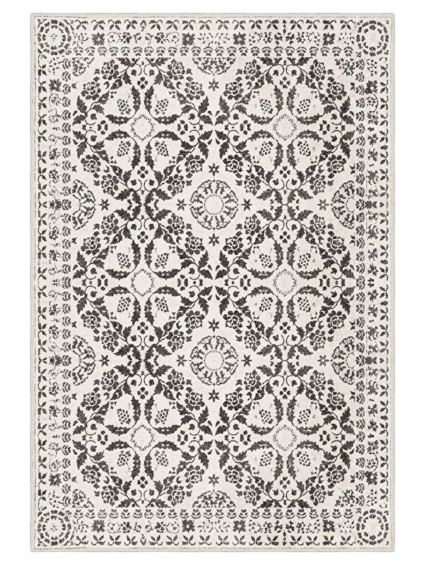 Homefesto Dekoratif Özel Tasarım Yıkanabilir İnce Kaymaz Tabanlı Modern Halı KECE FR24