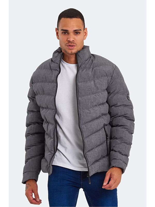 SLAZENGER HEAD NEW IN Erkek Şişme Mont &amp; Kaban Koyu Gri